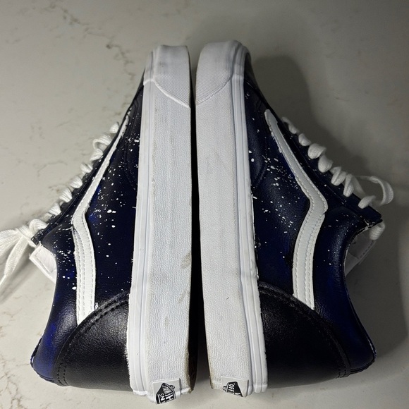 Vans Black and Blue Sneakers with White Details - Picture 5 of 7